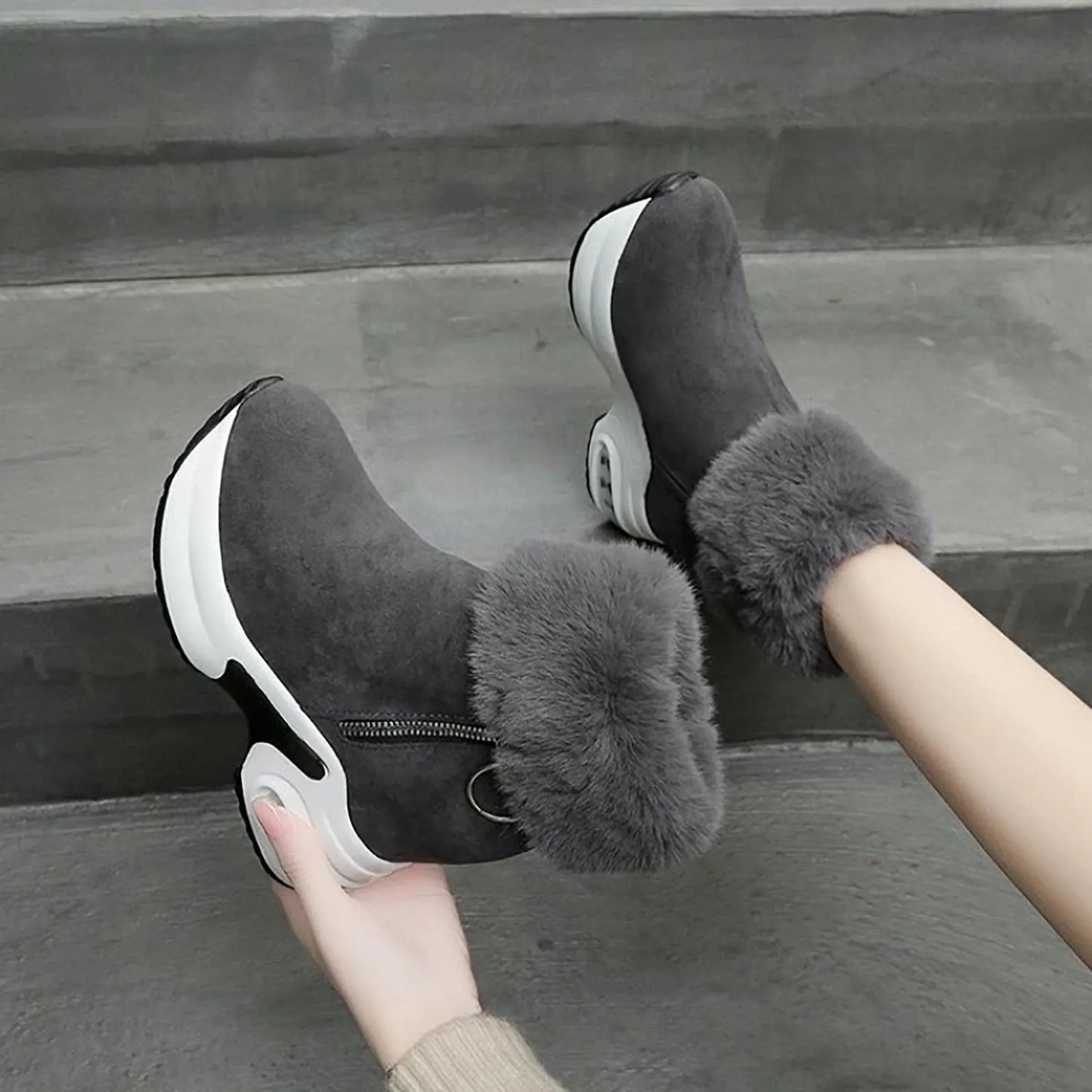 warme-damen-stiefel-mit-pluschfutter-und-absatz-boots-jlr-design-3 - JLR Design