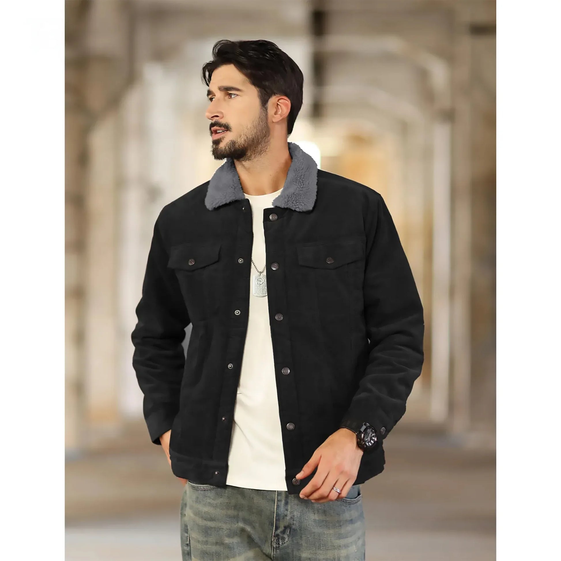 warme-herren-cordjacke-mit-fleece-futter-robuste-trucker-jacke-aus-baumwolle-jacke-jlr-design-1 - JLR Design