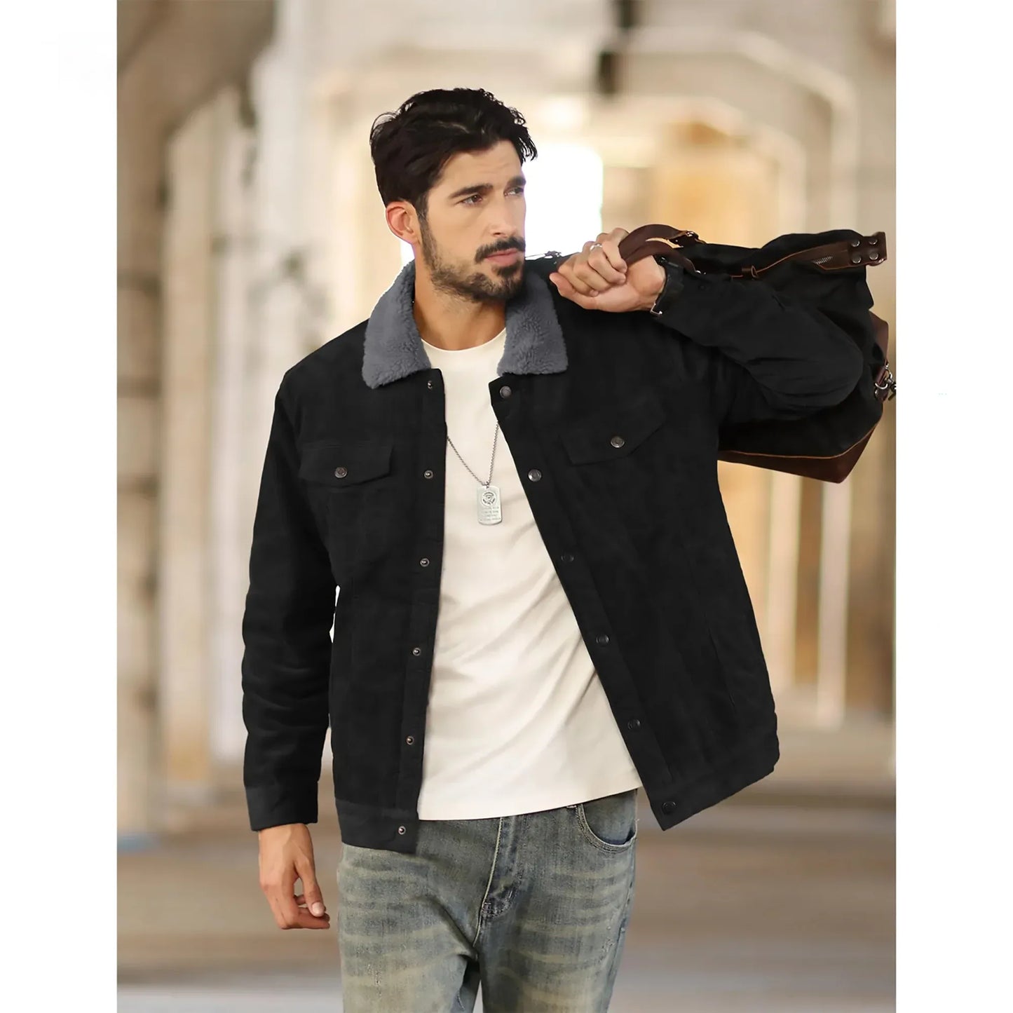 warme-herren-cordjacke-mit-fleece-futter-robuste-trucker-jacke-aus-baumwolle-jacke-jlr-design-2 - JLR Design