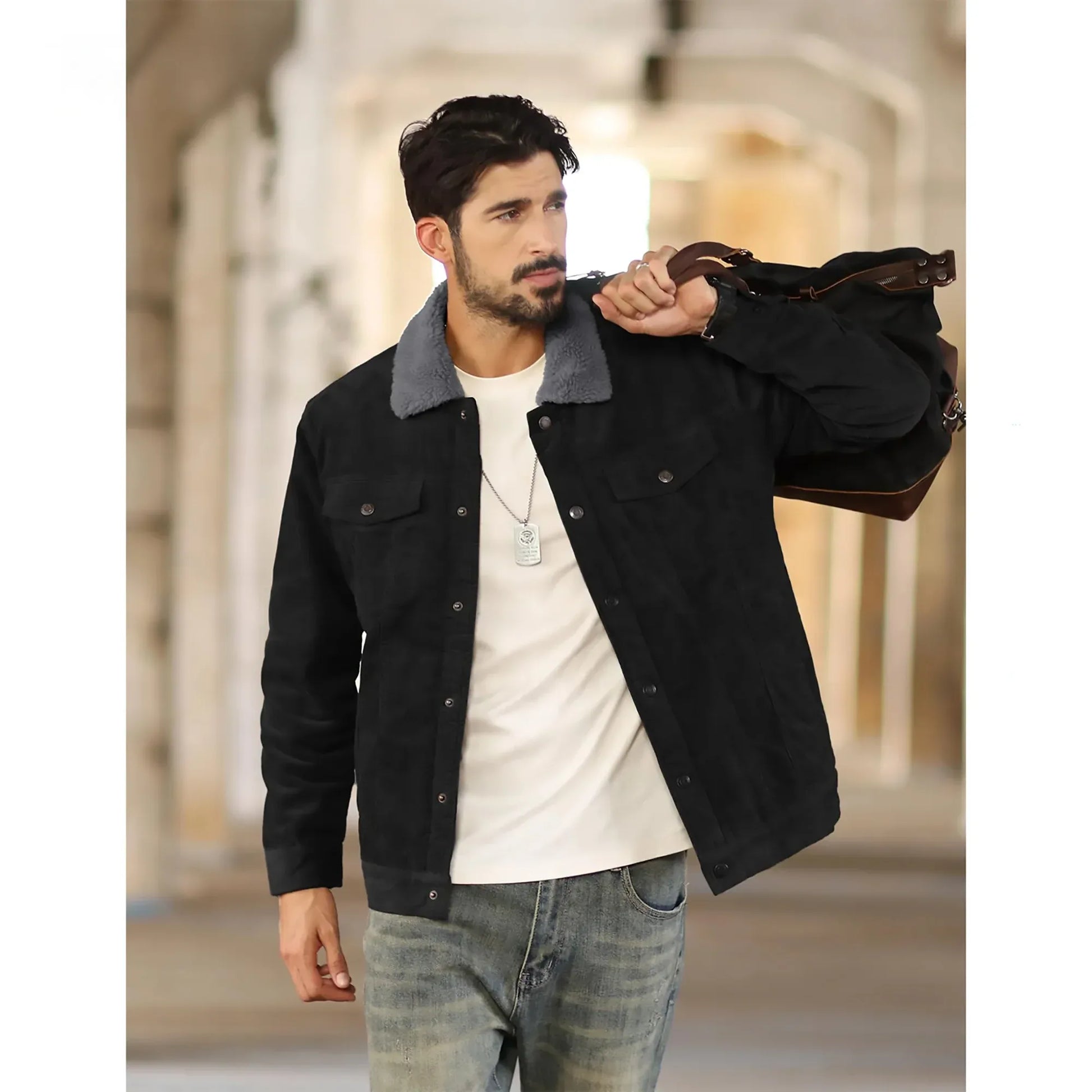 warme-herren-cordjacke-mit-fleece-futter-robuste-trucker-jacke-aus-baumwolle-jacke-jlr-design-2 - JLR Design