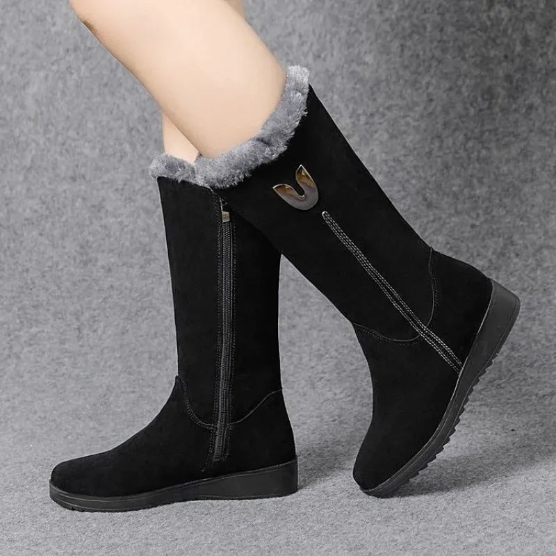 warme-winter-chelsea-boots-fur-damen-mit-fellfutter-chunky-mid-calf-stiefel-fur-schnee-and-kalte-stiefel-jlr-design-2 - JLR Design