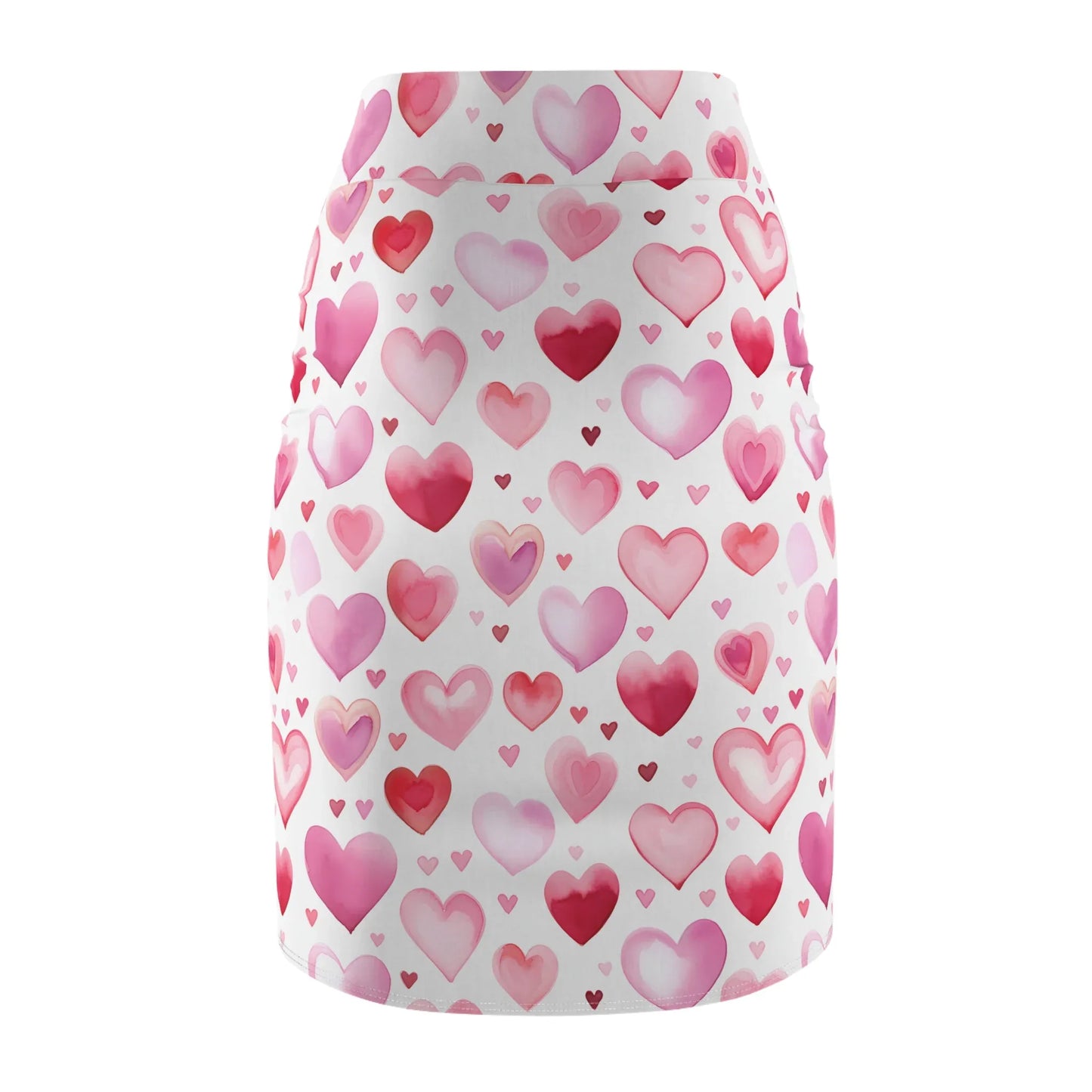 watercolor-hearts-v1-bleistiftrock-fur-damen-eleganter-mid-waist-rock-mit-stretch-komfort-bleistiftrock-jlr-design-5 - JLR Design