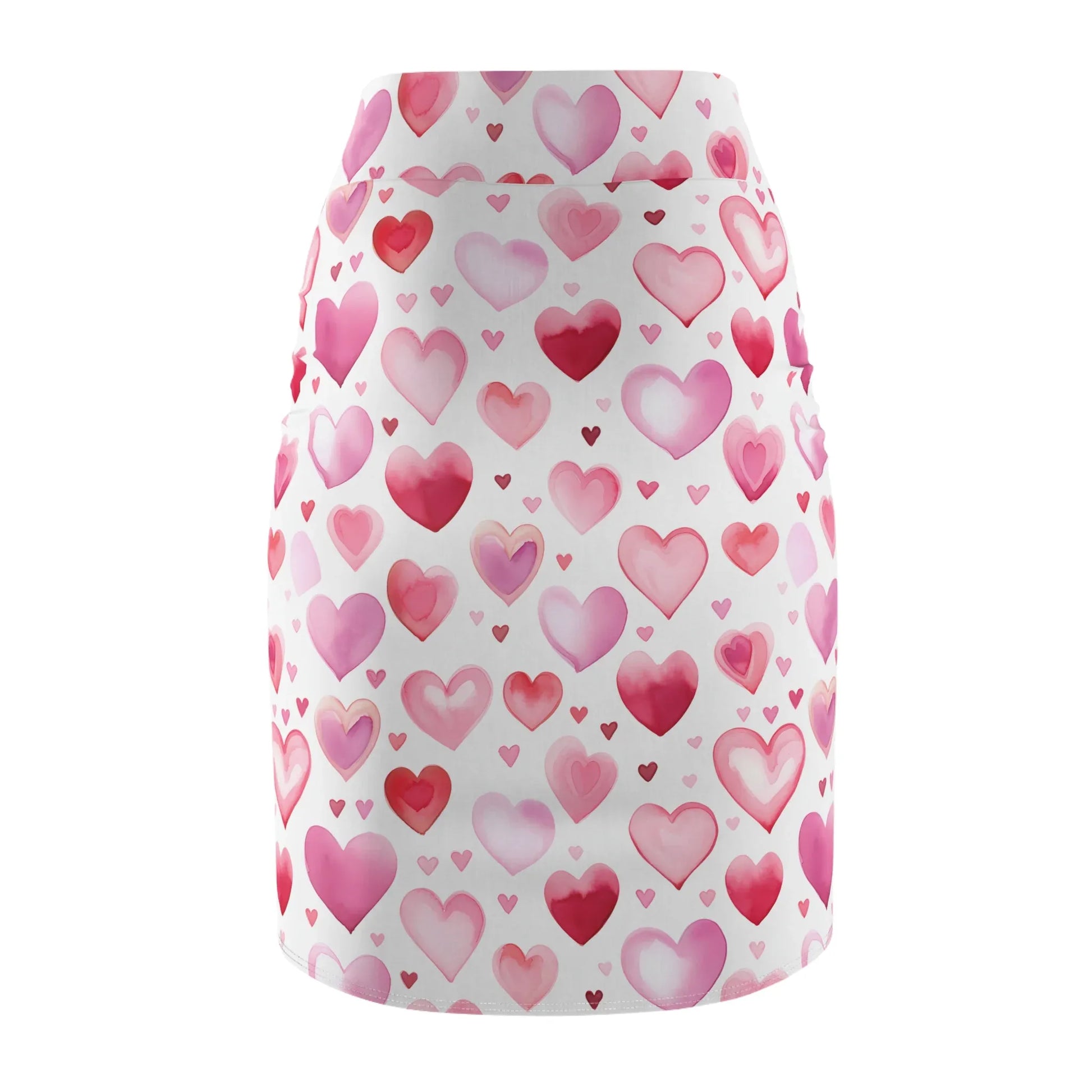 watercolor-hearts-v1-bleistiftrock-fur-damen-eleganter-mid-waist-rock-mit-stretch-komfort-bleistiftrock-jlr-design-5 - JLR Design