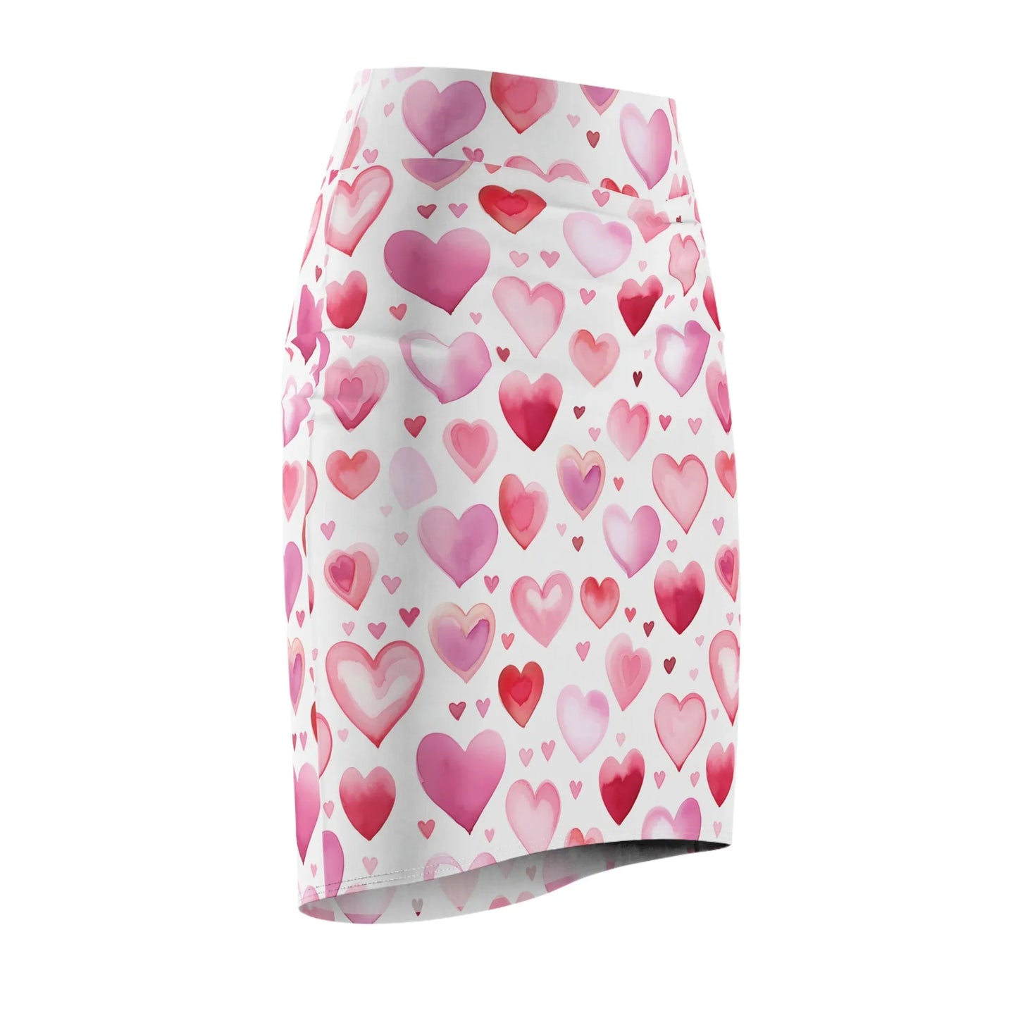 watercolor-hearts-v1-bleistiftrock-fur-damen-eleganter-mid-waist-rock-mit-stretch-komfort-bleistiftrock-jlr-design-6 - JLR Design