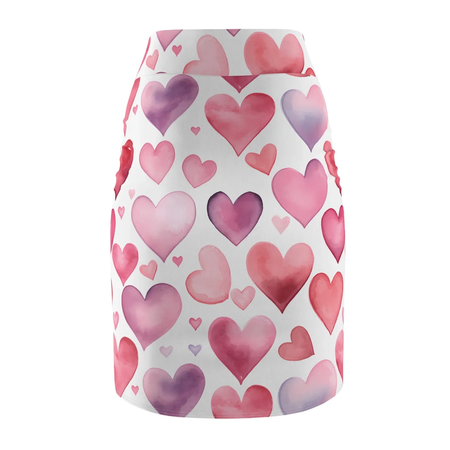 watercolor-hearts-v2-bleistiftrock-fur-damen-eleganter-mid-waist-rock-mit-stretch-komfort-bleistiftrock-jlr-design-5 - JLR Design