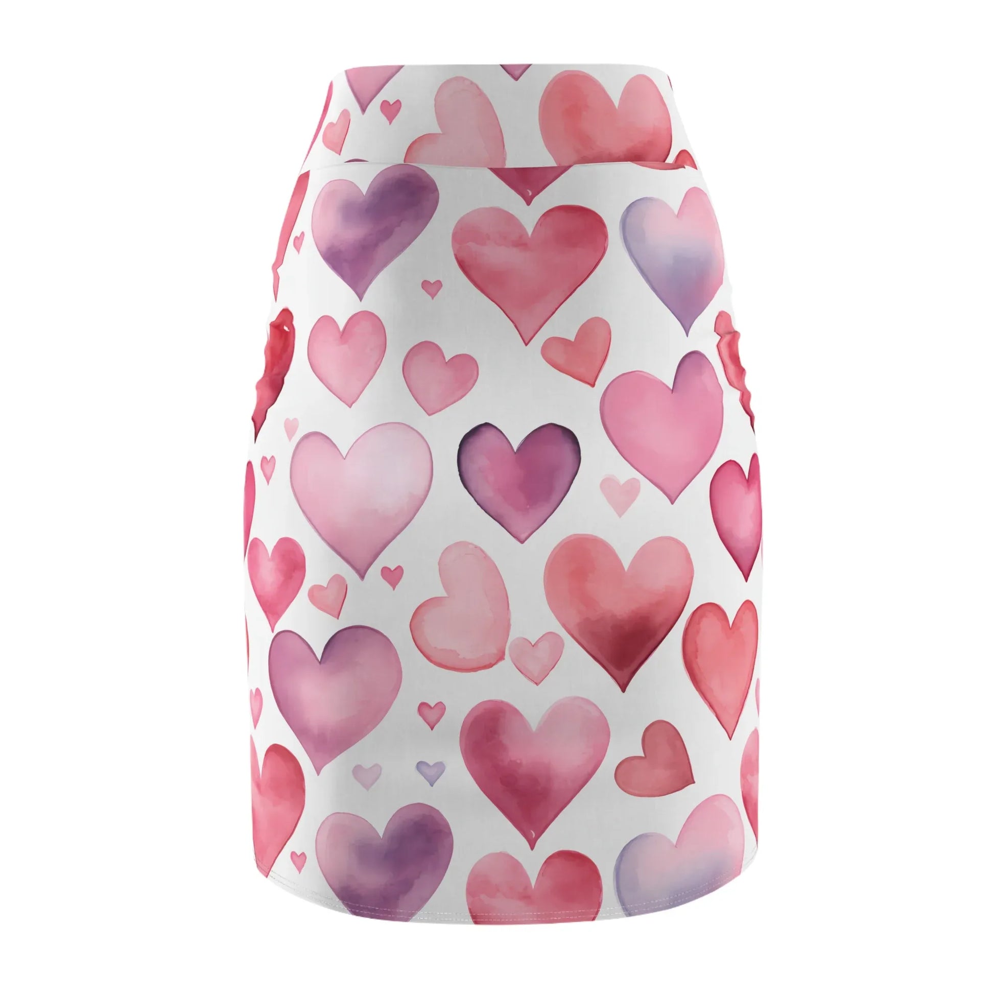 watercolor-hearts-v2-bleistiftrock-fur-damen-eleganter-mid-waist-rock-mit-stretch-komfort-bleistiftrock-jlr-design-5 - JLR Design