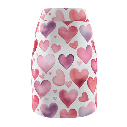 watercolor-hearts-v2-bleistiftrock-fur-damen-eleganter-mid-waist-rock-mit-stretch-komfort-bleistiftrock-jlr-design-5 - JLR Design