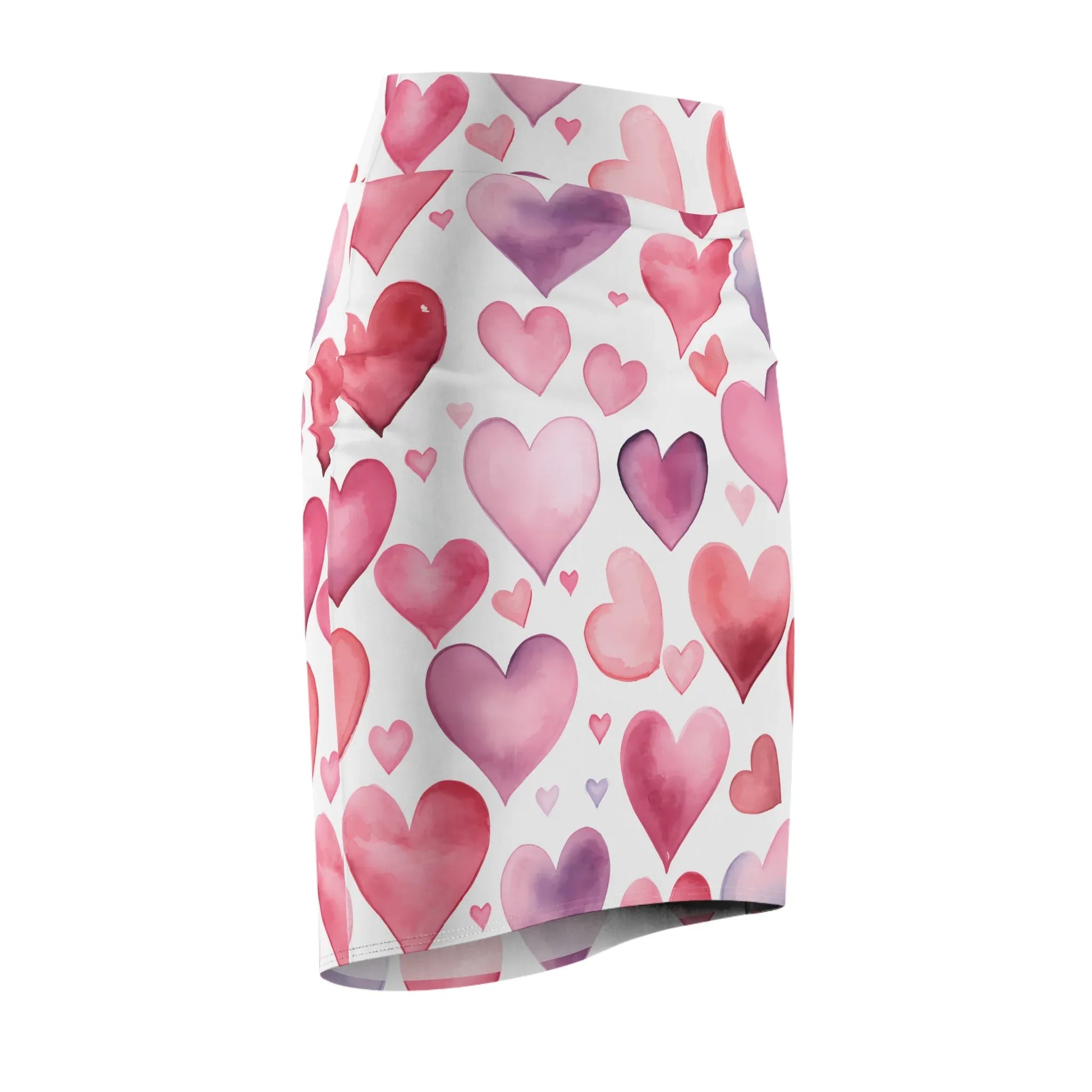 watercolor-hearts-v2-bleistiftrock-fur-damen-eleganter-mid-waist-rock-mit-stretch-komfort-bleistiftrock-jlr-design-6 - JLR Design