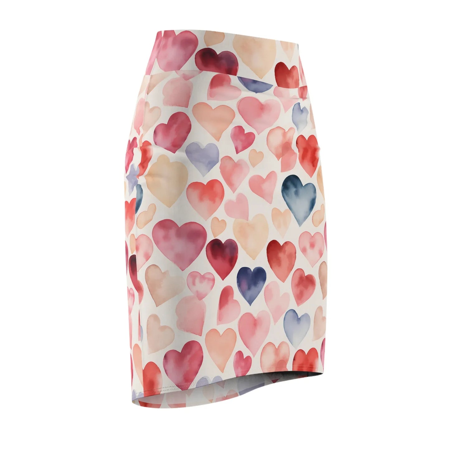 watercolor-hearts-v3-bleistiftrock-fur-damen-eleganter-mid-waist-rock-mit-stretch-komfort-bleistiftrock-jlr-design-6 - JLR Design