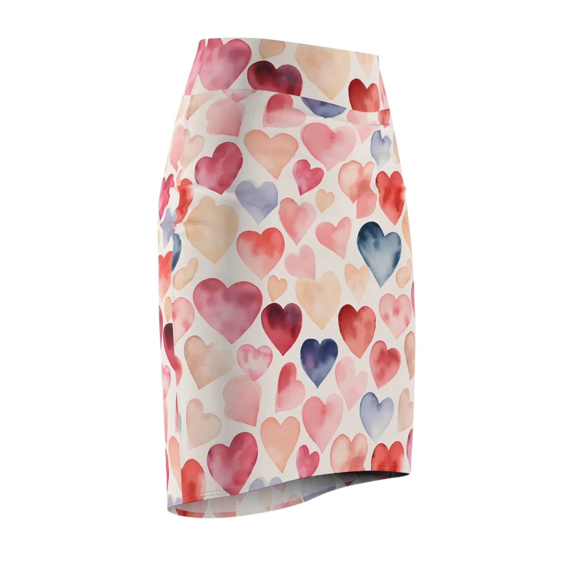 watercolor-hearts-v3-bleistiftrock-fur-damen-eleganter-mid-waist-rock-mit-stretch-komfort-bleistiftrock-jlr-design-6 - JLR Design