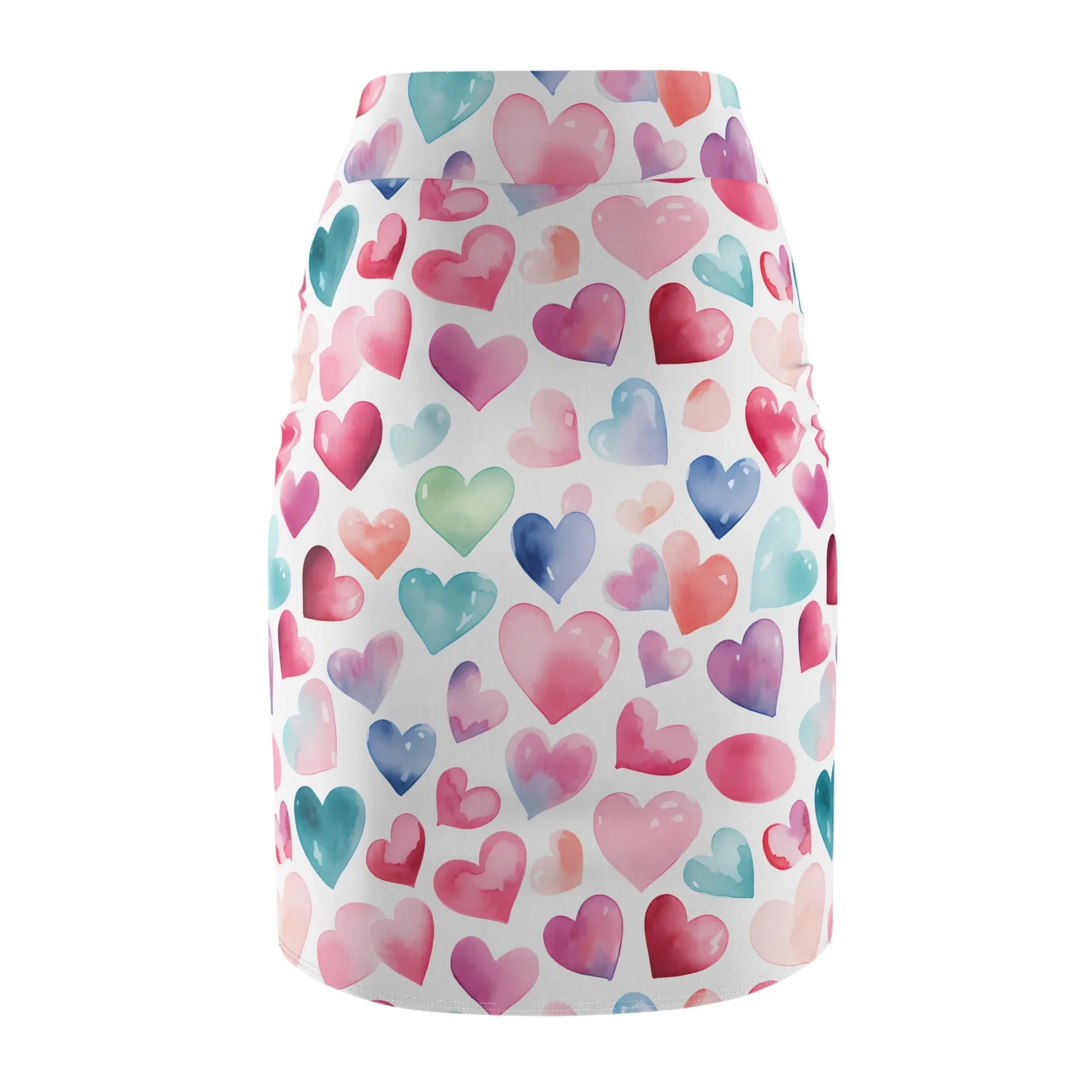 watercolor-hearts-v4-bleistiftrock-fur-damen-eleganter-mid-waist-rock-mit-stretch-komfort-bleistiftrock-jlr-design-5 - JLR Design