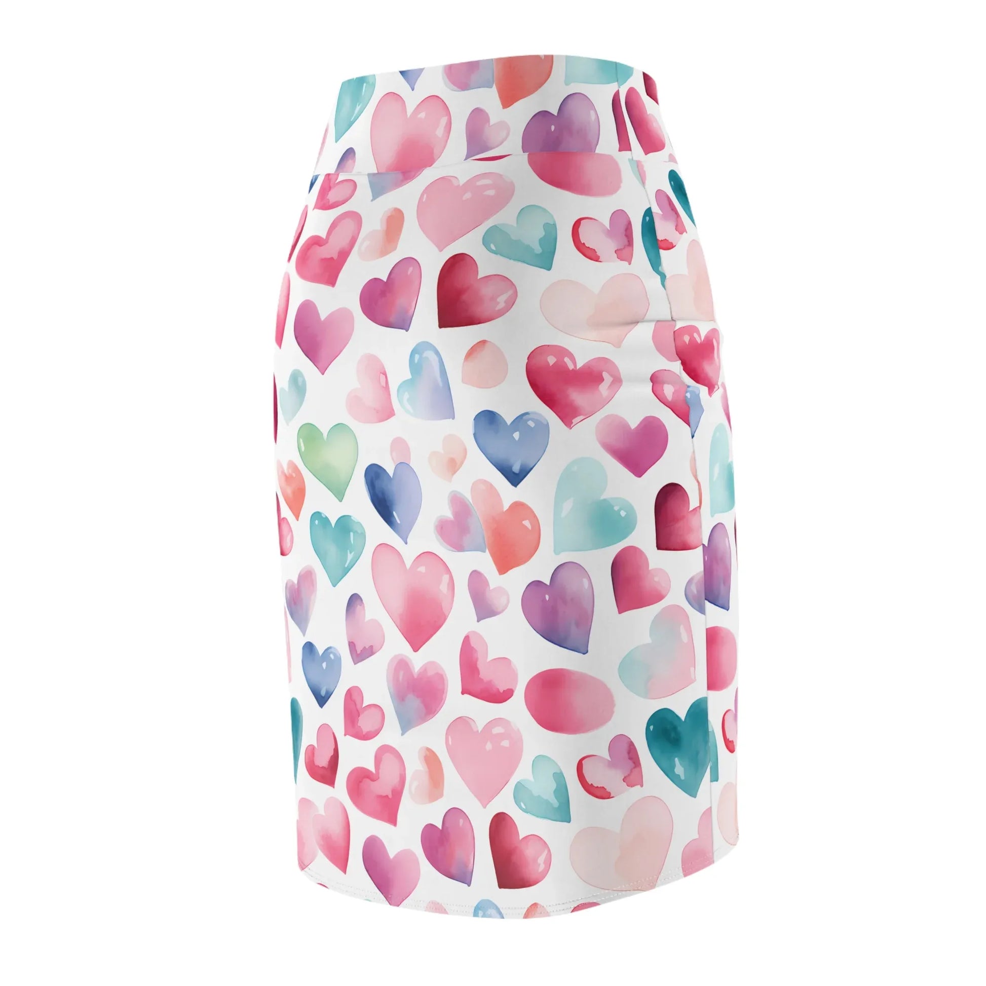 watercolor-hearts-v4-bleistiftrock-fur-damen-eleganter-mid-waist-rock-mit-stretch-komfort-bleistiftrock-jlr-design-7 - JLR Design