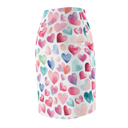 watercolor-hearts-v4-bleistiftrock-fur-damen-eleganter-mid-waist-rock-mit-stretch-komfort-bleistiftrock-jlr-design-7 - JLR Design