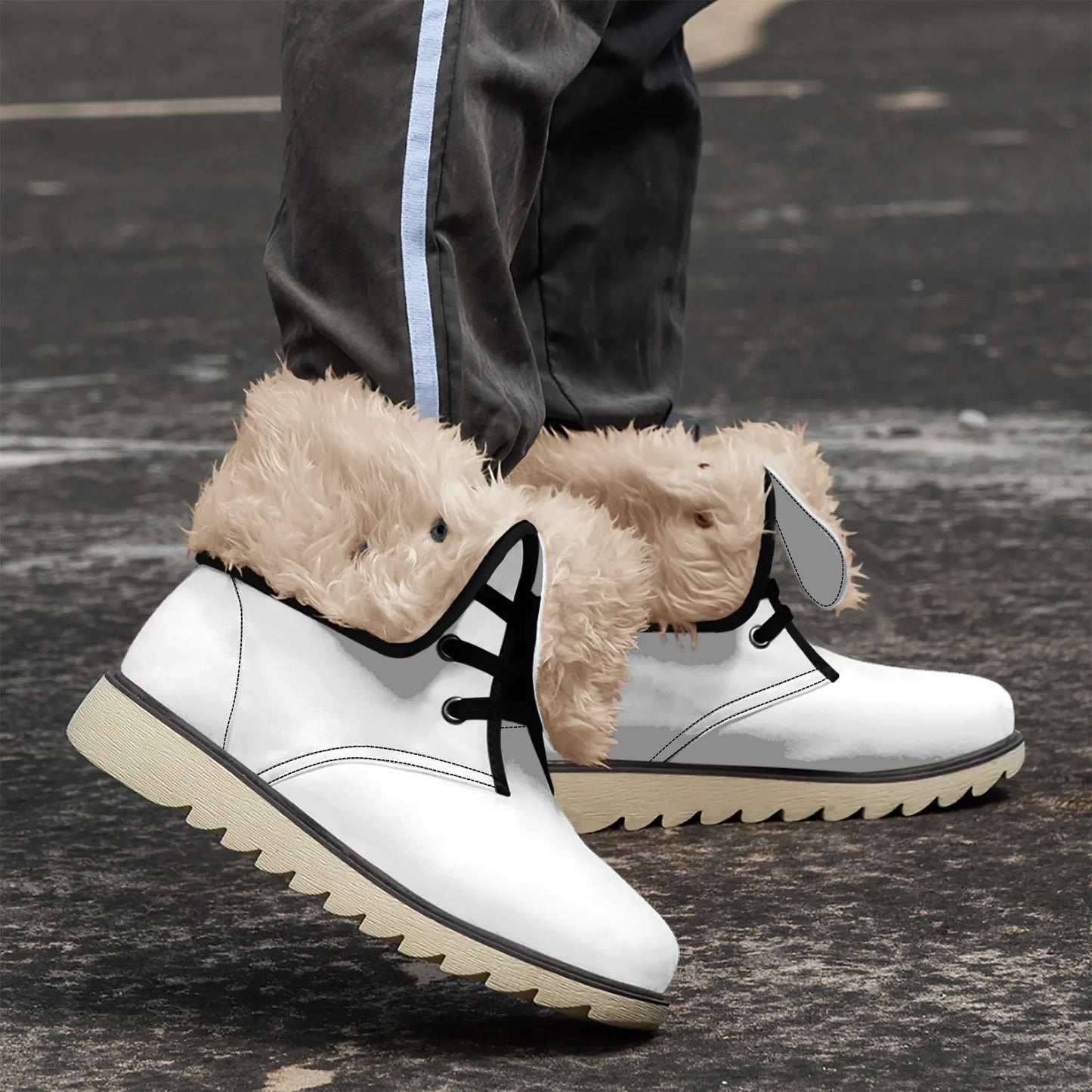 weisse-chic-boots-mit-pluschfutter-stiefel-jlr-design-1 - JLR Design