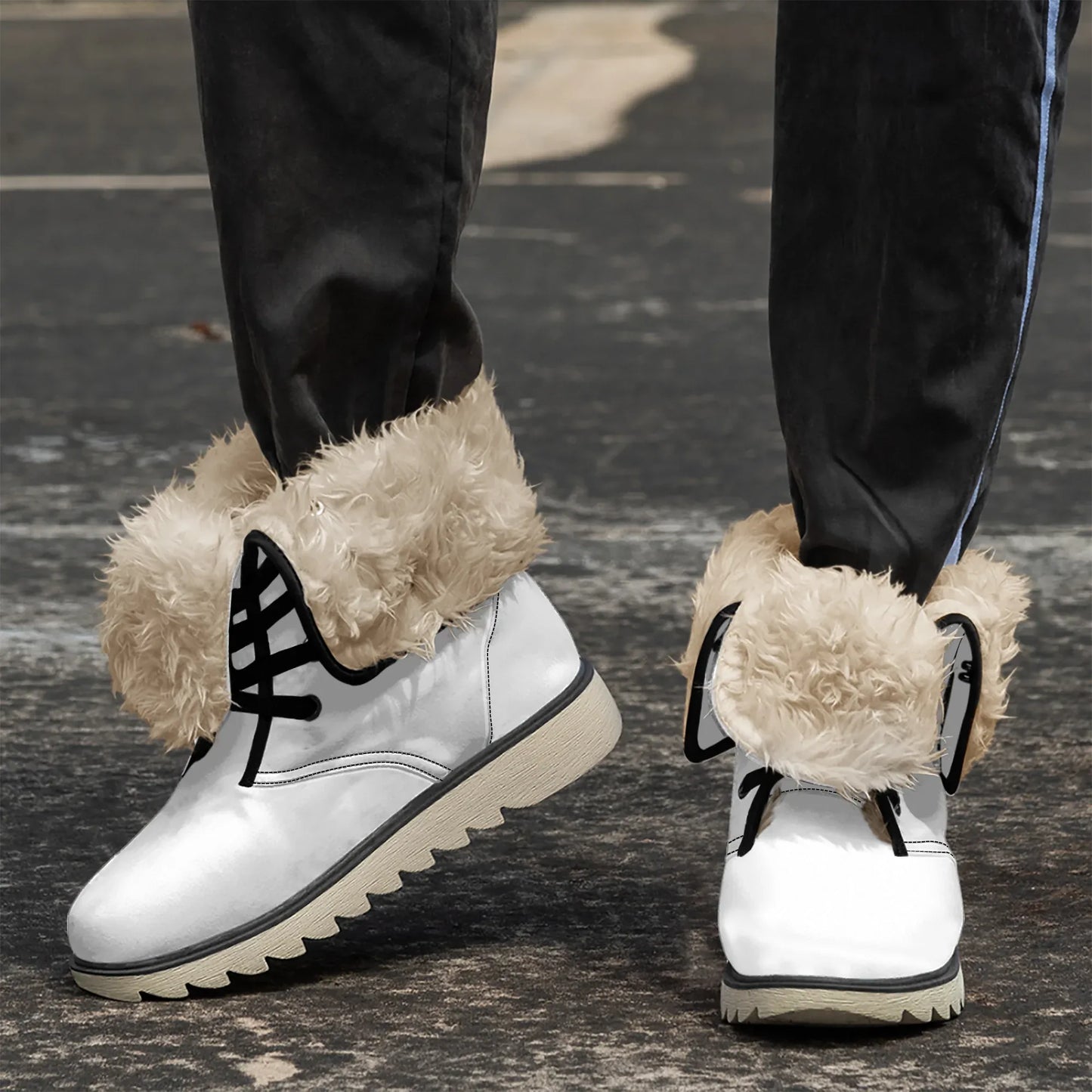 weisse-chic-boots-mit-pluschfutter-stiefel-jlr-design-3 - JLR Design