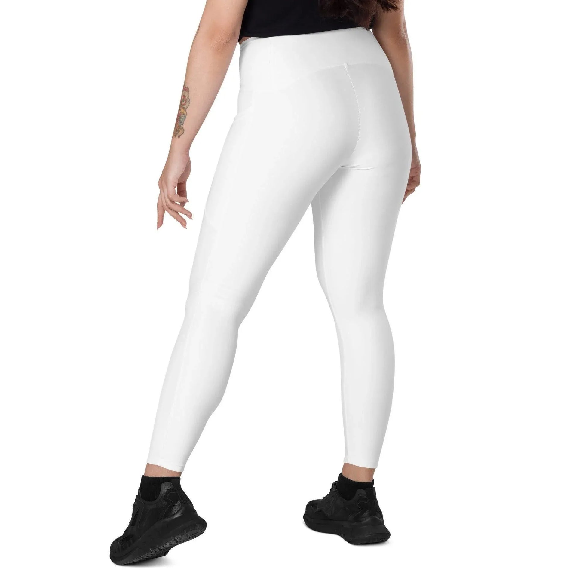 weisse-damen-v-bund-leggings-mit-taschen-v-bund-leggings-jlr-design-3 - JLR Design