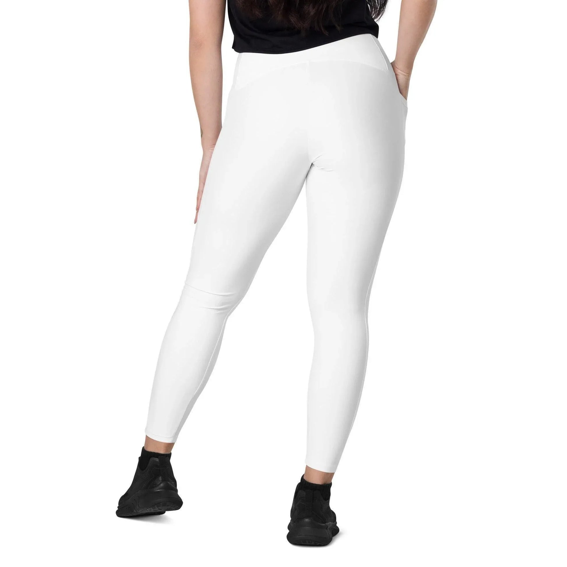 weisse-damen-v-bund-leggings-mit-taschen-v-bund-leggings-jlr-design-5 - JLR Design