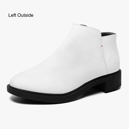 weisse-elegante-reissverschluss-stiefeletten-stiefeletten-jlr-design-1 - JLR Design