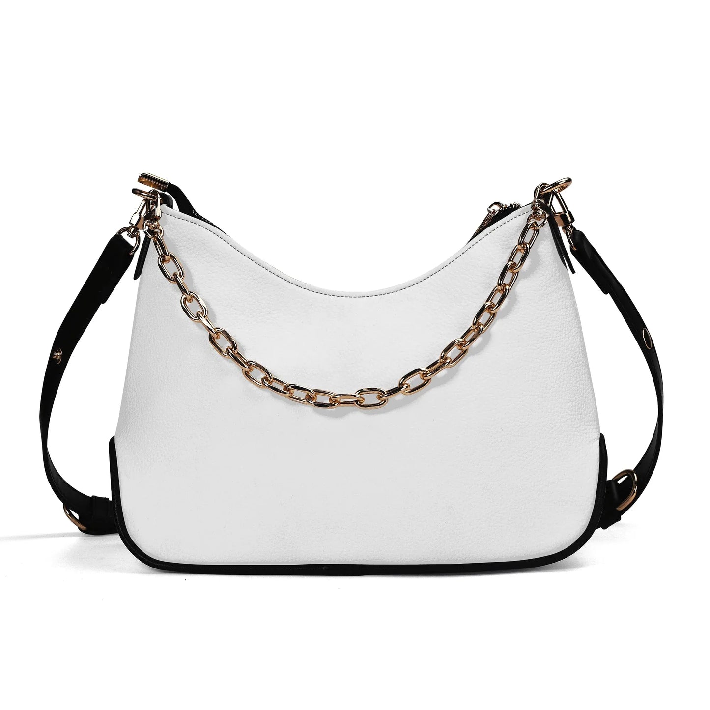 weisse-elegante-umhangetasche-mit-kette-umhangetasche-jlr-design-1 - JLR Design
