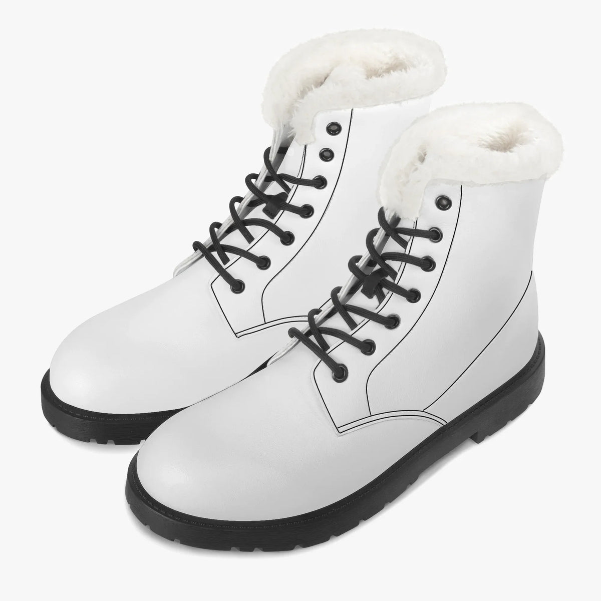 weisse-faux-fur-leder-boots-boots-jlr-design-jlr-design-de-2 - JLR Design