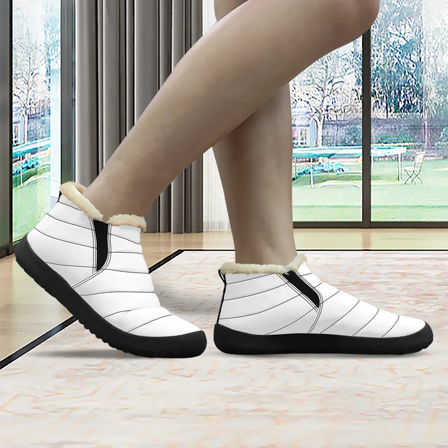weisse-faux-fur-slipper-slipper-jlr-design-3 - JLR Design