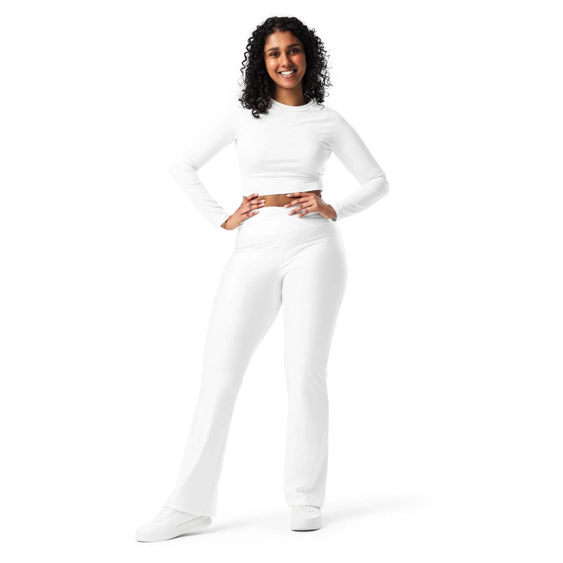 weisse-high-waist-flare-leggings-flare-leggings-jlr-design-4 - JLR Design