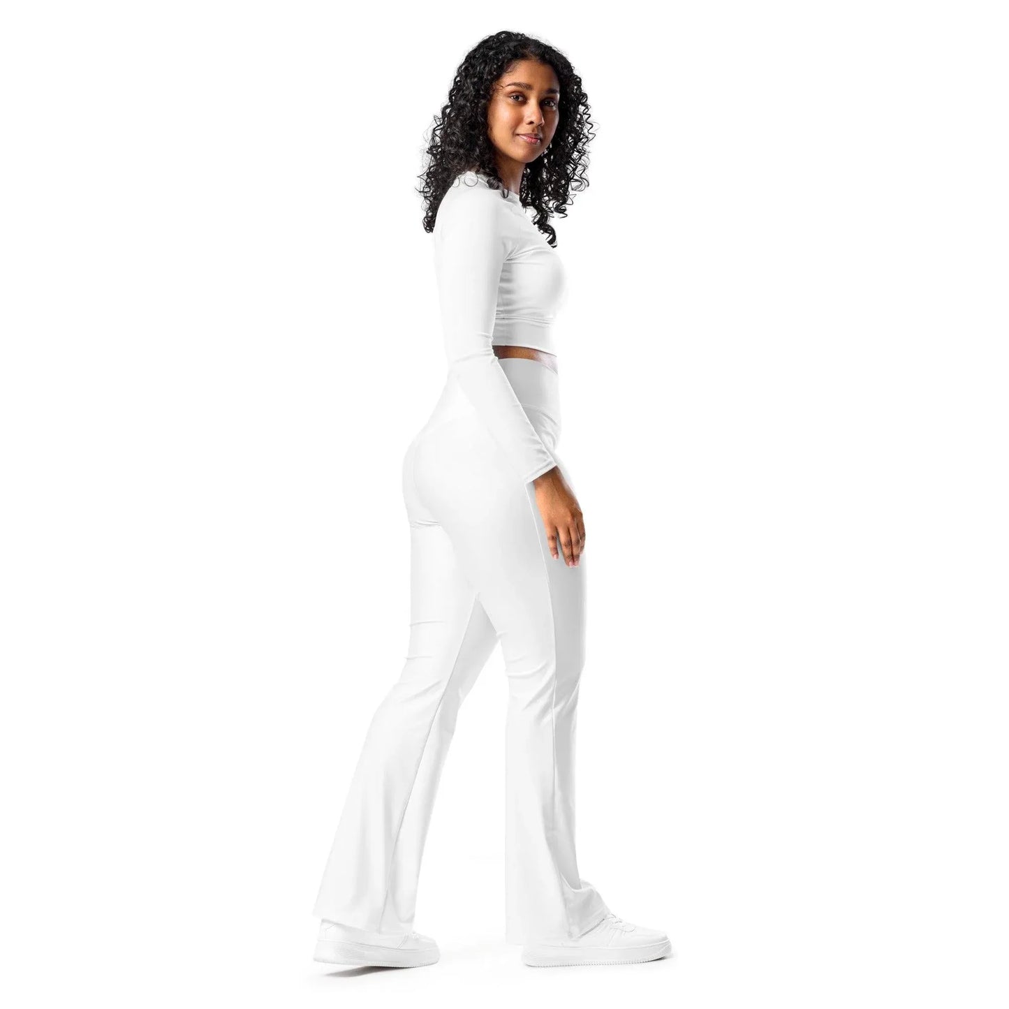 weisse-high-waist-flare-leggings-flare-leggings-jlr-design-8 - JLR Design