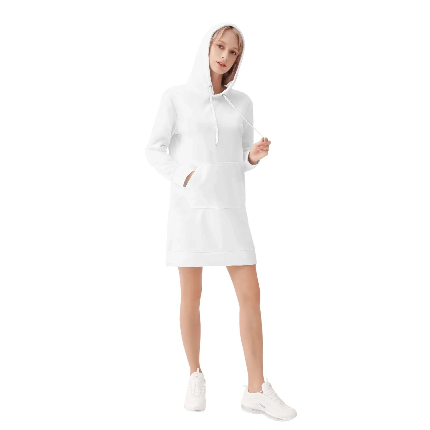 weisses-damen-hoodiekleid-warmes-velvet-kapuzenkleid-aus-weichem-samt-fleece-hoodiekleid-jlr-design-4 - JLR Design