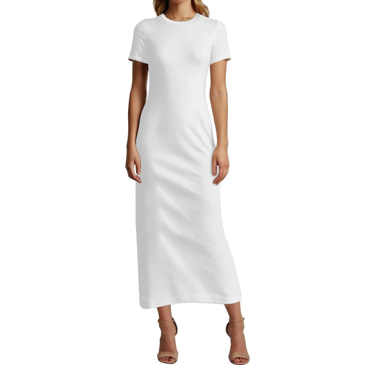 weisses-short-sleeve-long-dress-long-dress-jlr-design-1 - JLR Design