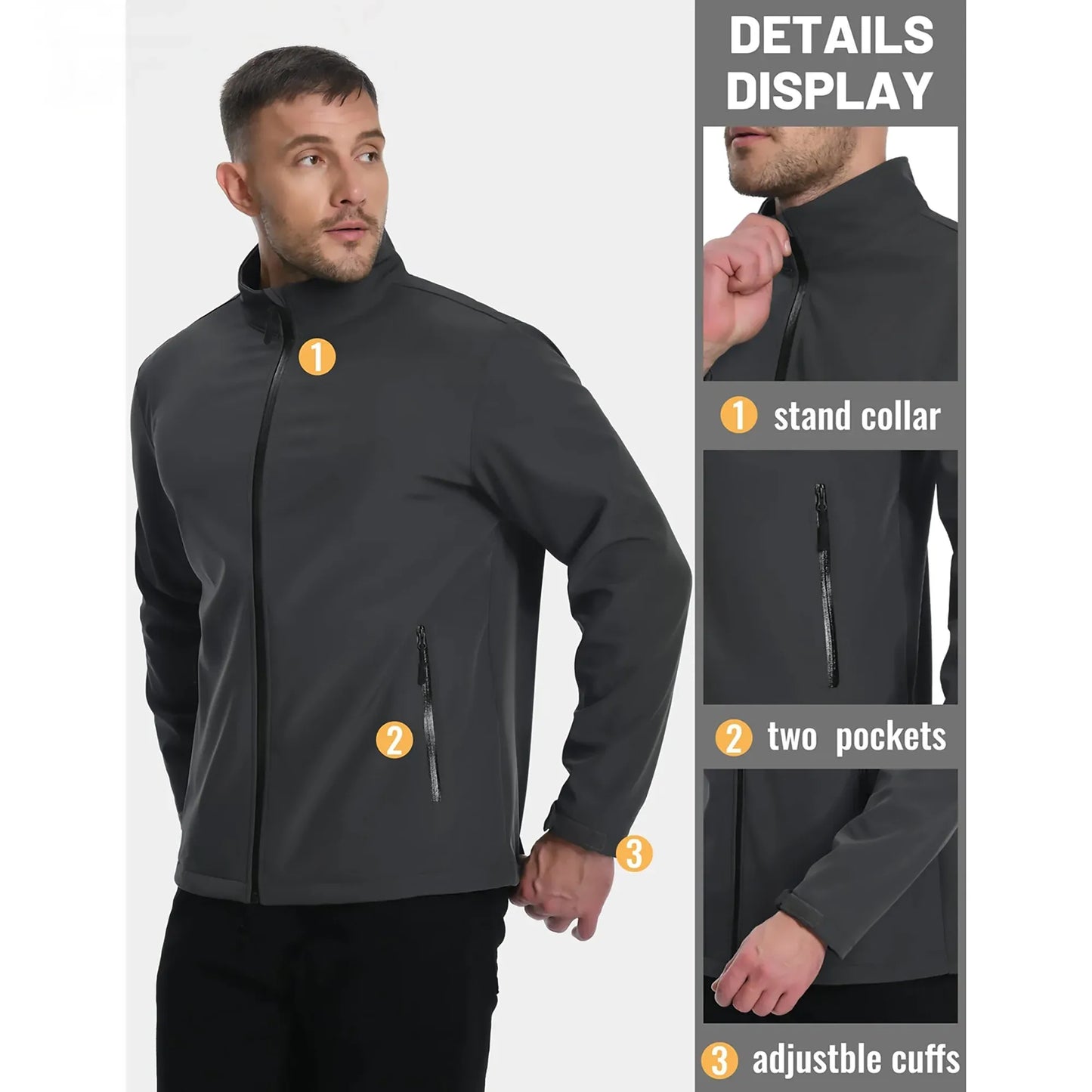 wetterfeste-herren-outdoorjacke-mit-fleece-futter-warme-regenjacke-and-trekkingjacke-jacke-jlr-design-2 - JLR Design