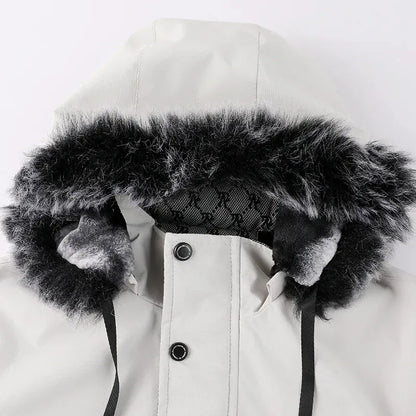 wetterfeste-solid-style-pufferjacke-mit-kapuze-warme-steppjacke-fur-herren-and-damen-jacke-jlr-design-2 - JLR Design