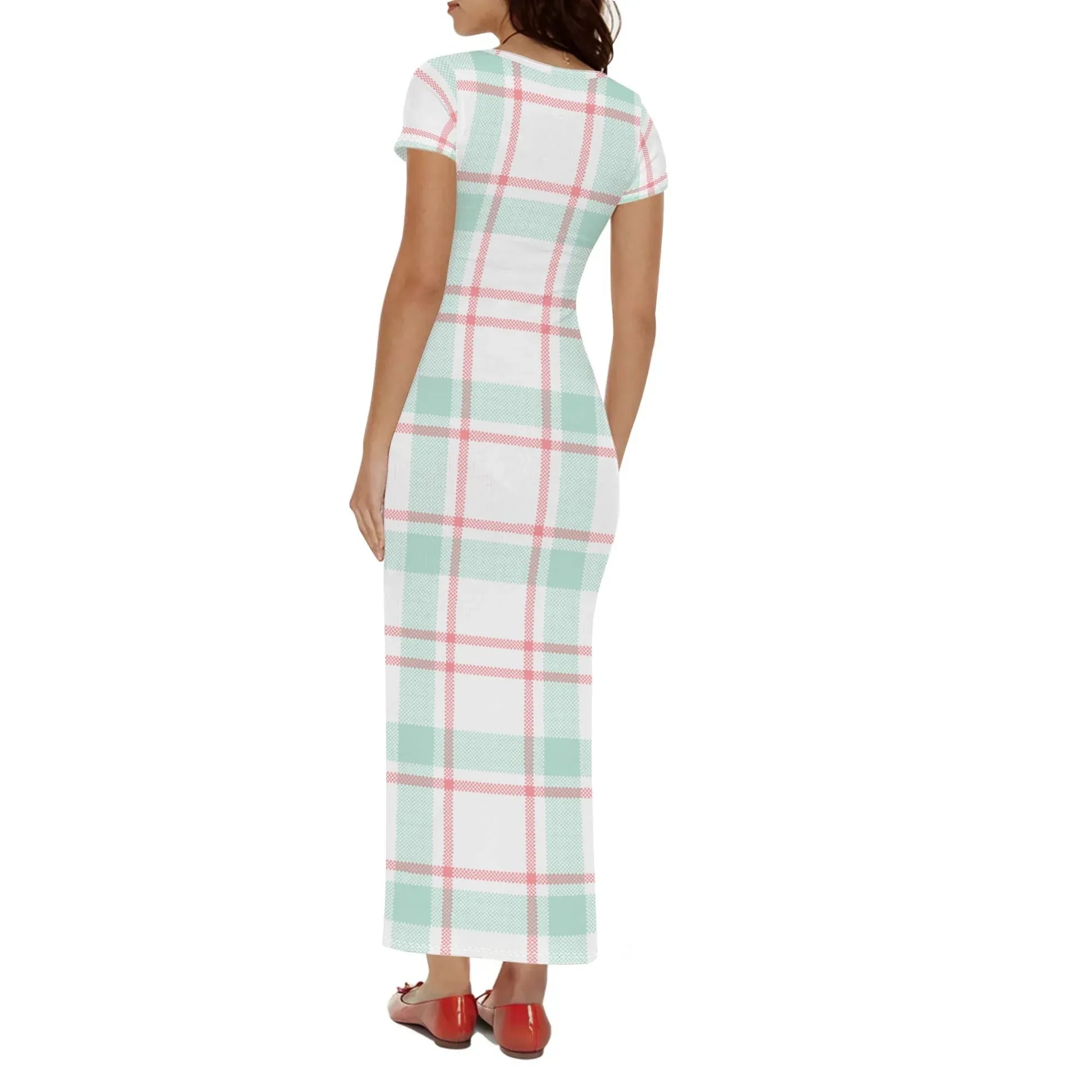 white-flanell-short-sleeve-long-dress-long-dress-jlr-design-2 - JLR Design