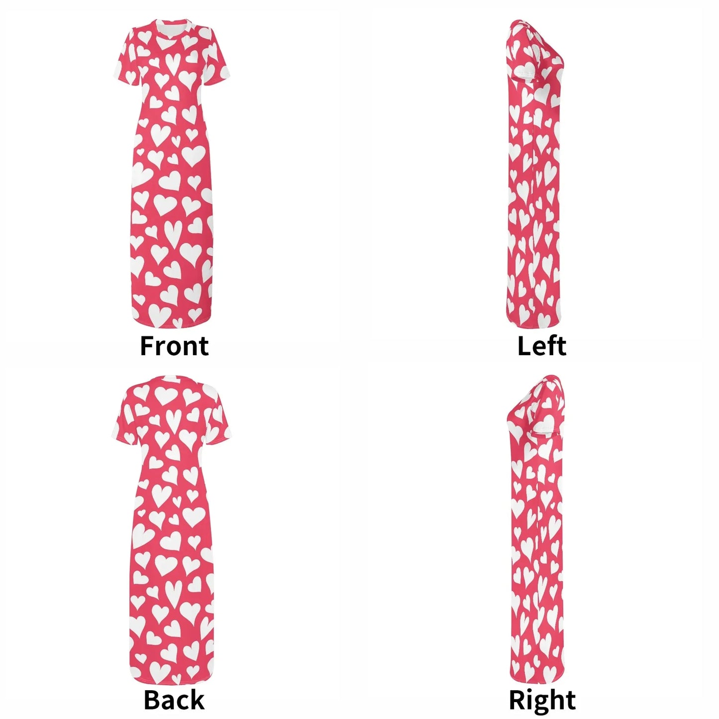 white-hearts-short-sleeve-long-dress-long-dress-jlr-design-7 - JLR Design