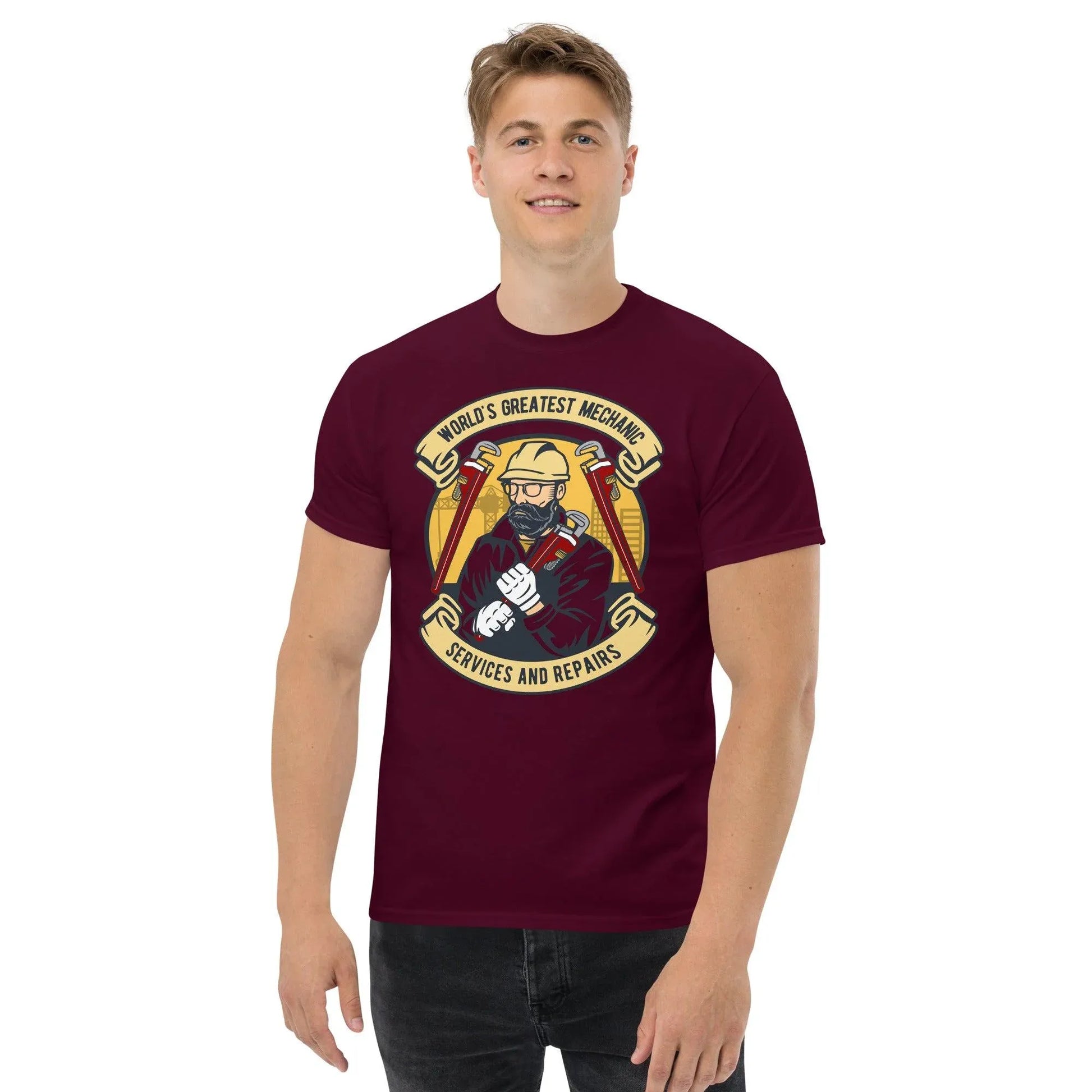 worlds-greatest-mechanic-herren-t-shirt-t-shirt-jlr-design-2 - JLR Design