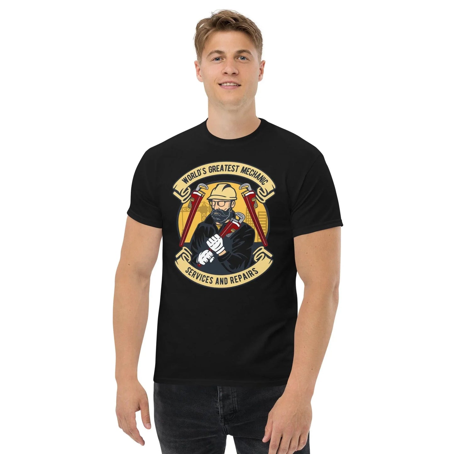 worlds-greatest-mechanic-herren-t-shirt-t-shirt-jlr-design-5 - JLR Design