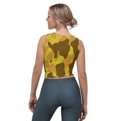 yellow-camouflage-damen-crop-top-crop-top-jlr-design-2 - JLR Design