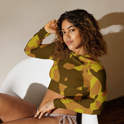 yellow-camouflage-long-sleeve-crop-top-long-sleeve-crop-top-jlr-design-3 - JLR Design