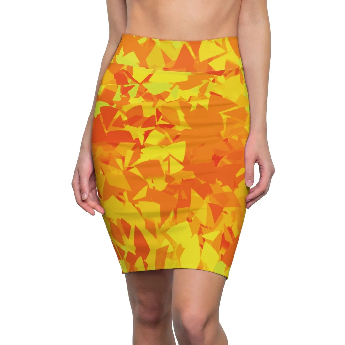 yellow-crystal-bleistiftrock-fur-damen-eleganter-mid-waist-rock-mit-stretch-komfort-bleistiftrock-jlr-design-1 - JLR Design