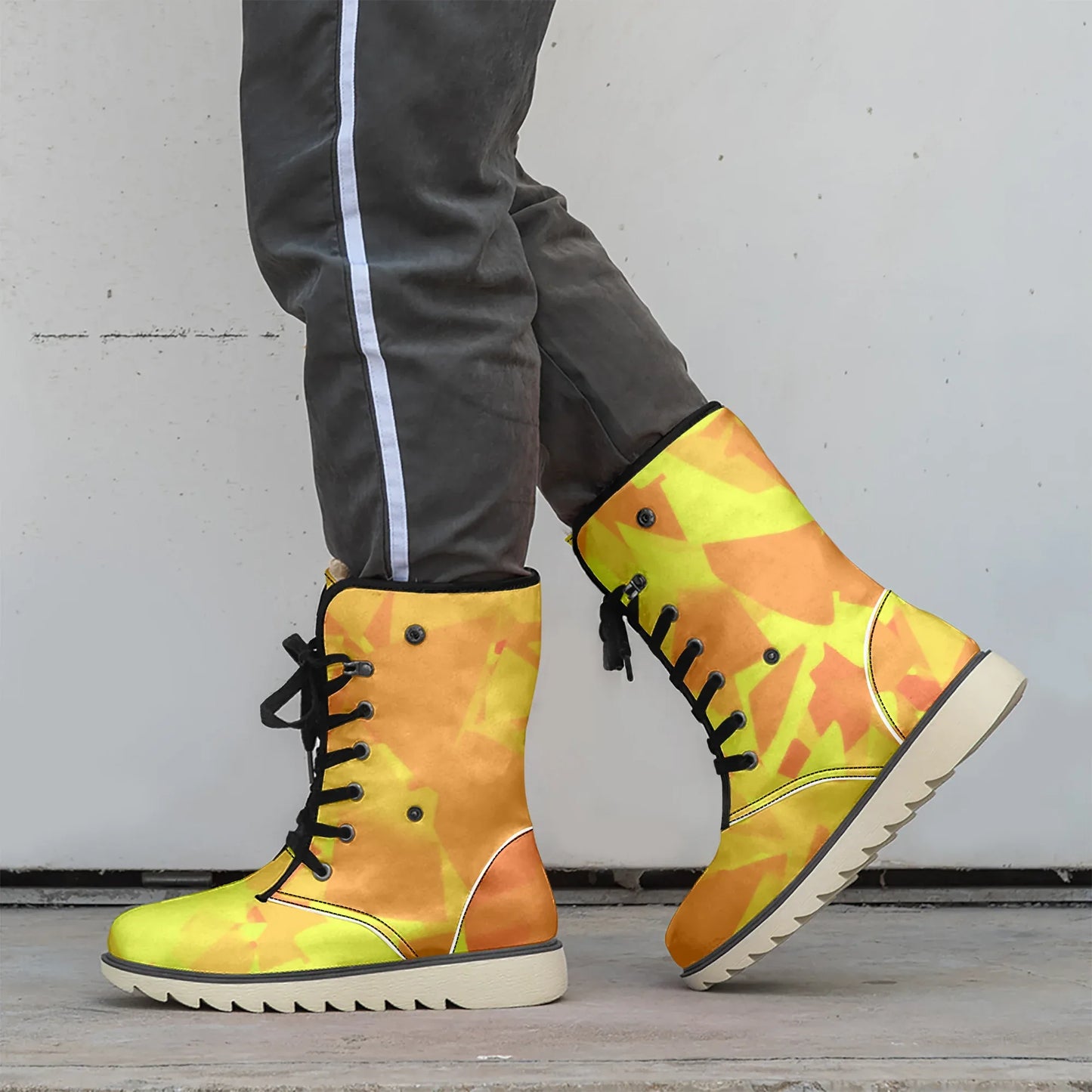 yellow-crystal-chic-boots-mit-pluschfutter-stiefel-jlr-design-2 - JLR Design
