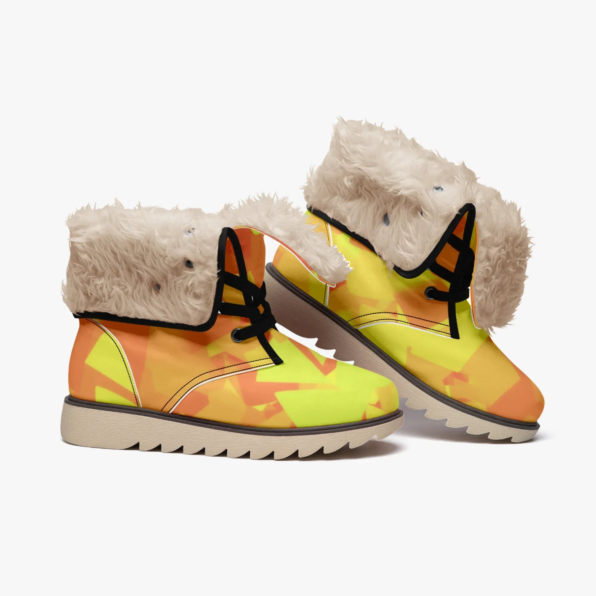 yellow-crystal-chic-boots-mit-pluschfutter-stiefel-jlr-design-4 - JLR Design