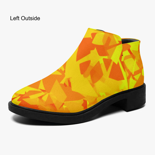 yellow-crystal-elegante-reissverschluss-stiefeletten-stiefeletten-jlr-design-1 - JLR Design