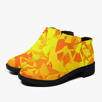 yellow-crystal-elegante-reissverschluss-stiefeletten-stiefeletten-jlr-design-6 - JLR Design