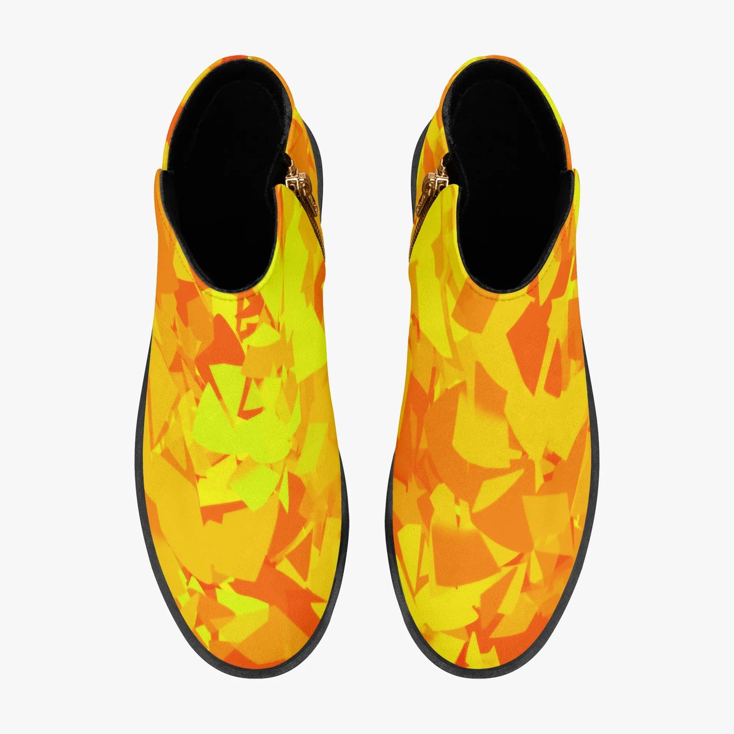 yellow-crystal-elegante-reissverschluss-stiefeletten-stiefeletten-jlr-design-7 - JLR Design