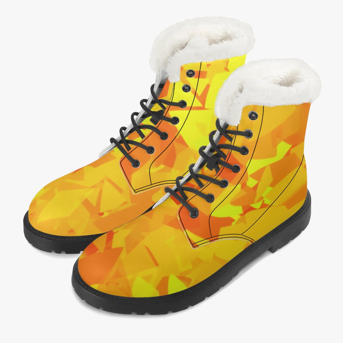 yellow-crystal-faux-fur-leder-boots-boots-jlr-design-2 - JLR Design