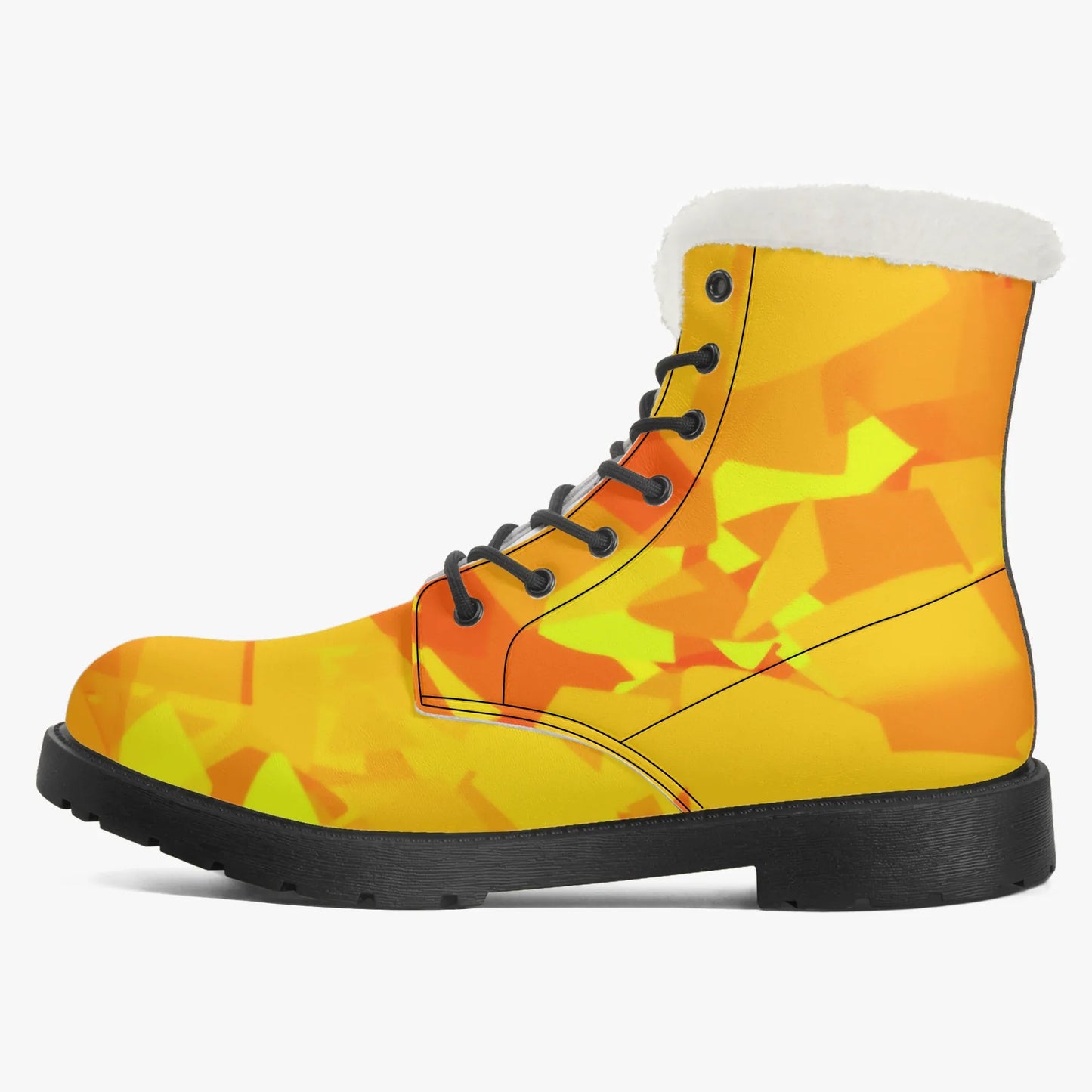 yellow-crystal-faux-fur-leder-boots-boots-jlr-design-4 - JLR Design