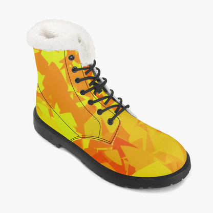 yellow-crystal-faux-fur-leder-boots-boots-jlr-design-7 - JLR Design