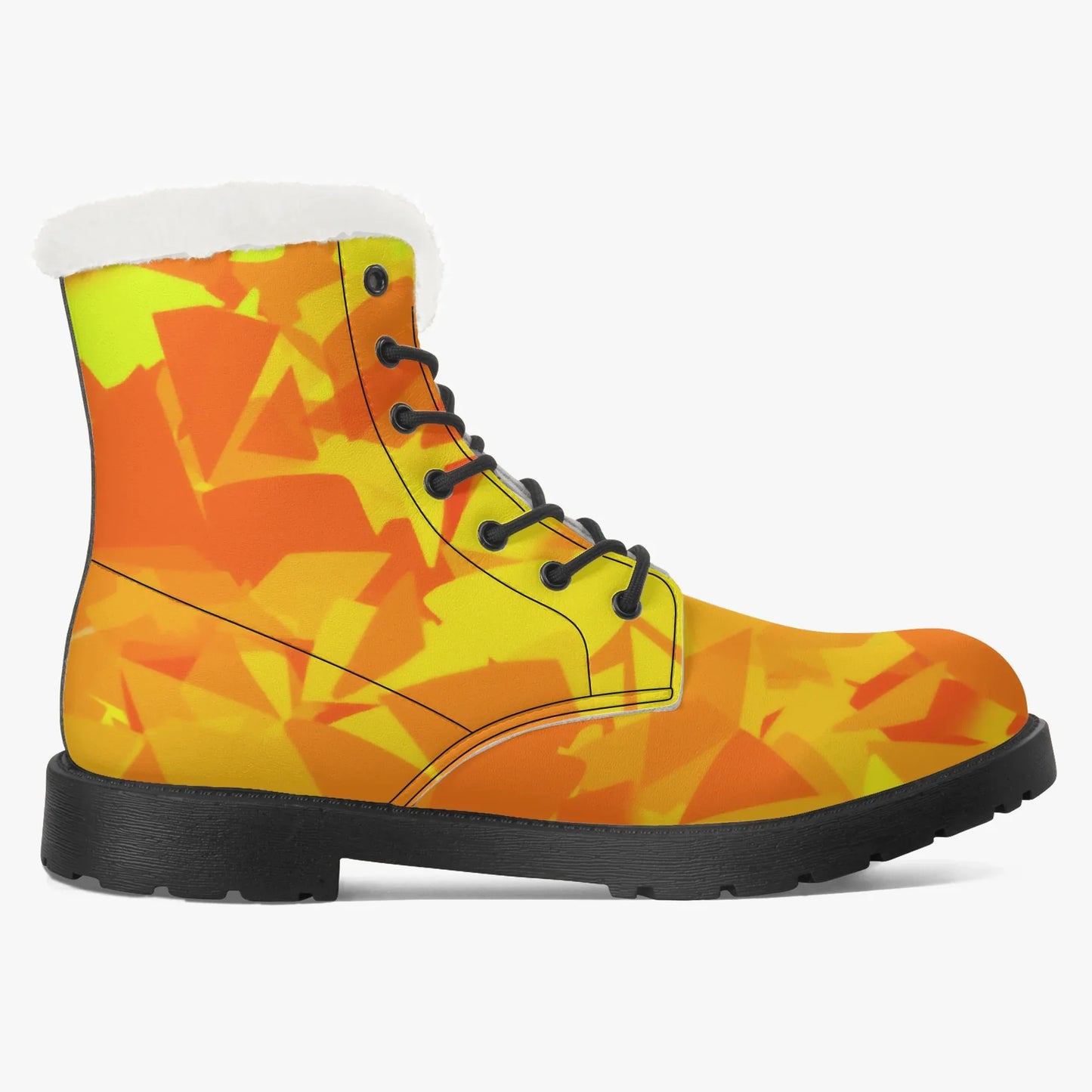 yellow-crystal-faux-fur-leder-boots-boots-jlr-design-8 - JLR Design