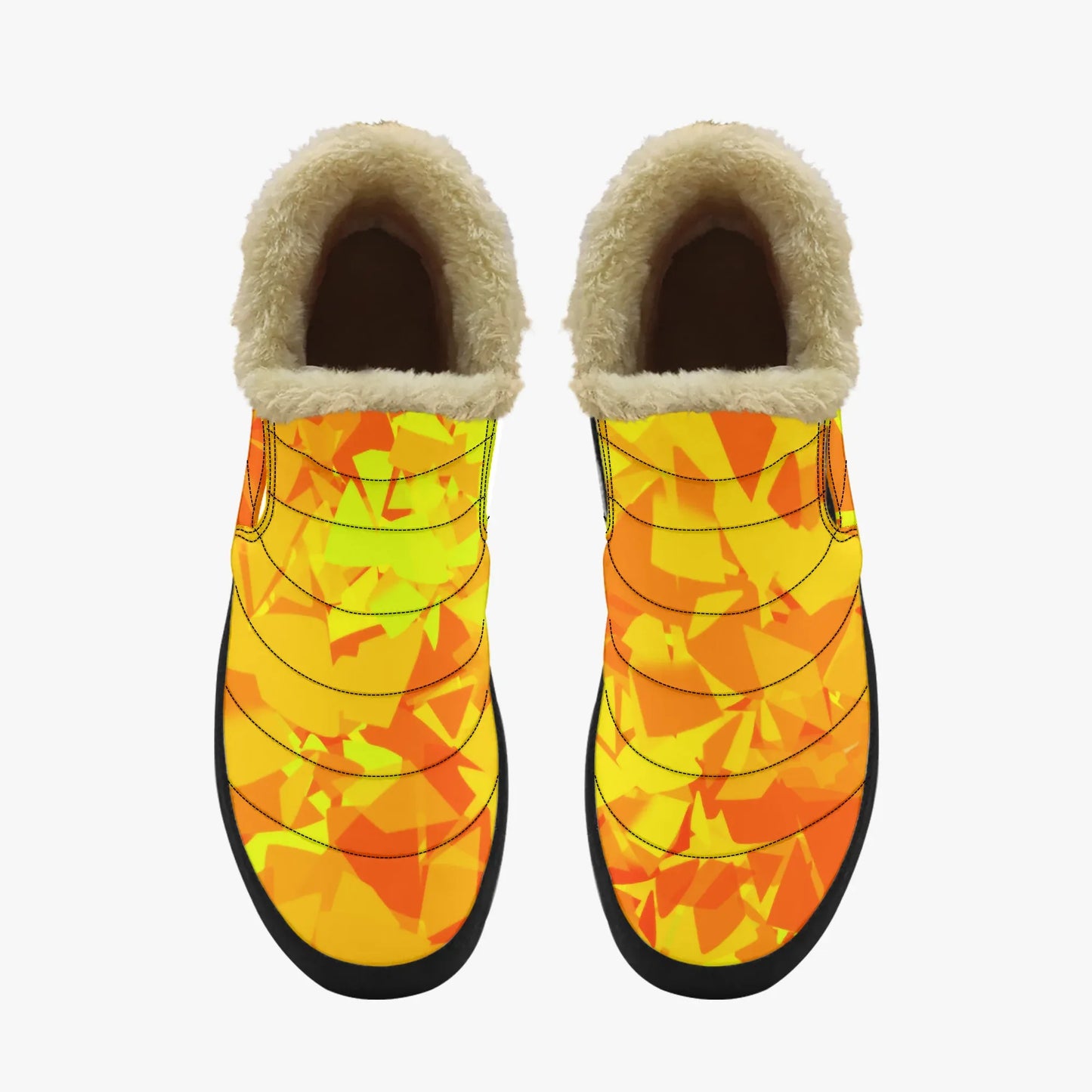 yellow-crystal-faux-fur-slipper-slipper-jlr-design-5 - JLR Design