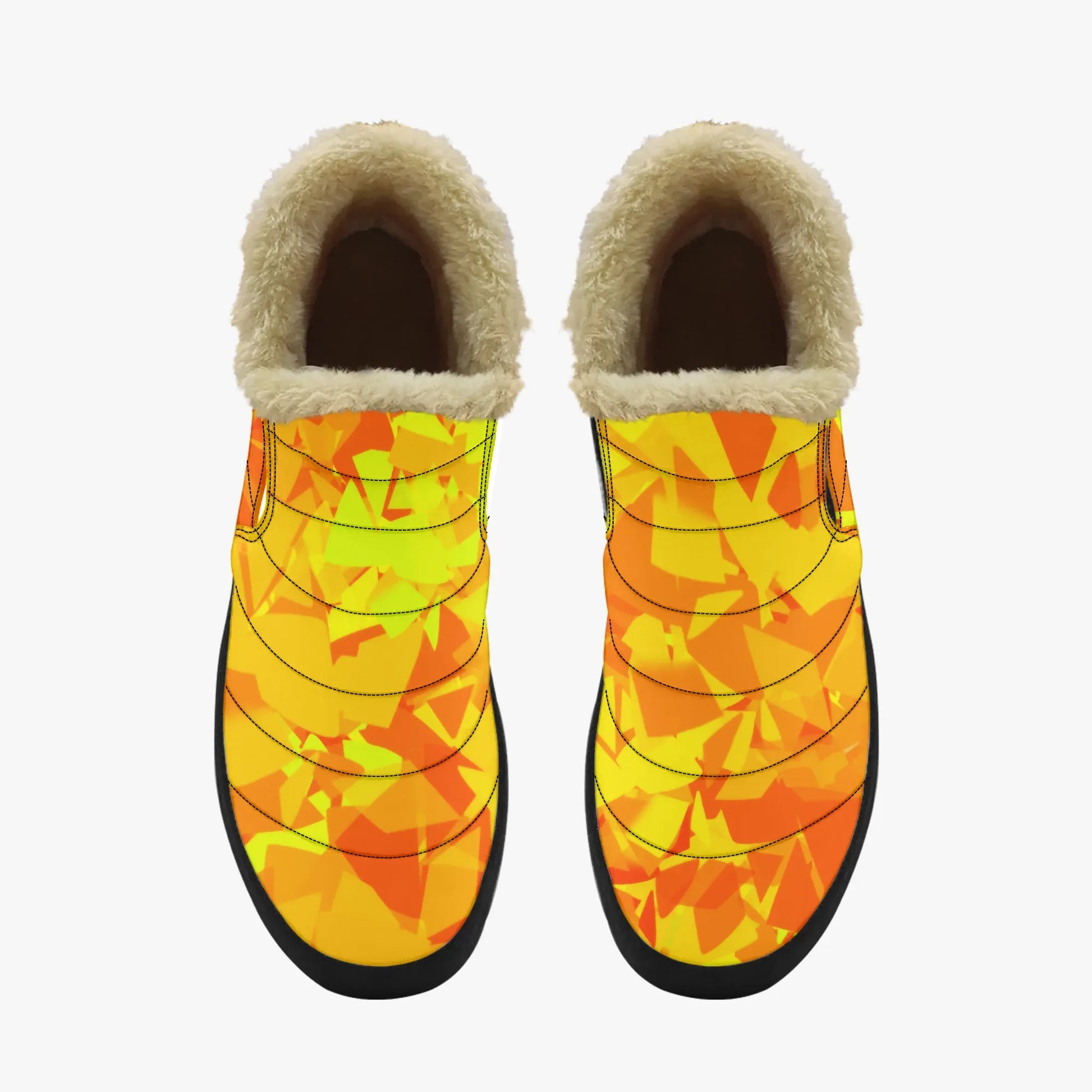 yellow-crystal-faux-fur-slipper-slipper-jlr-design-5 - JLR Design