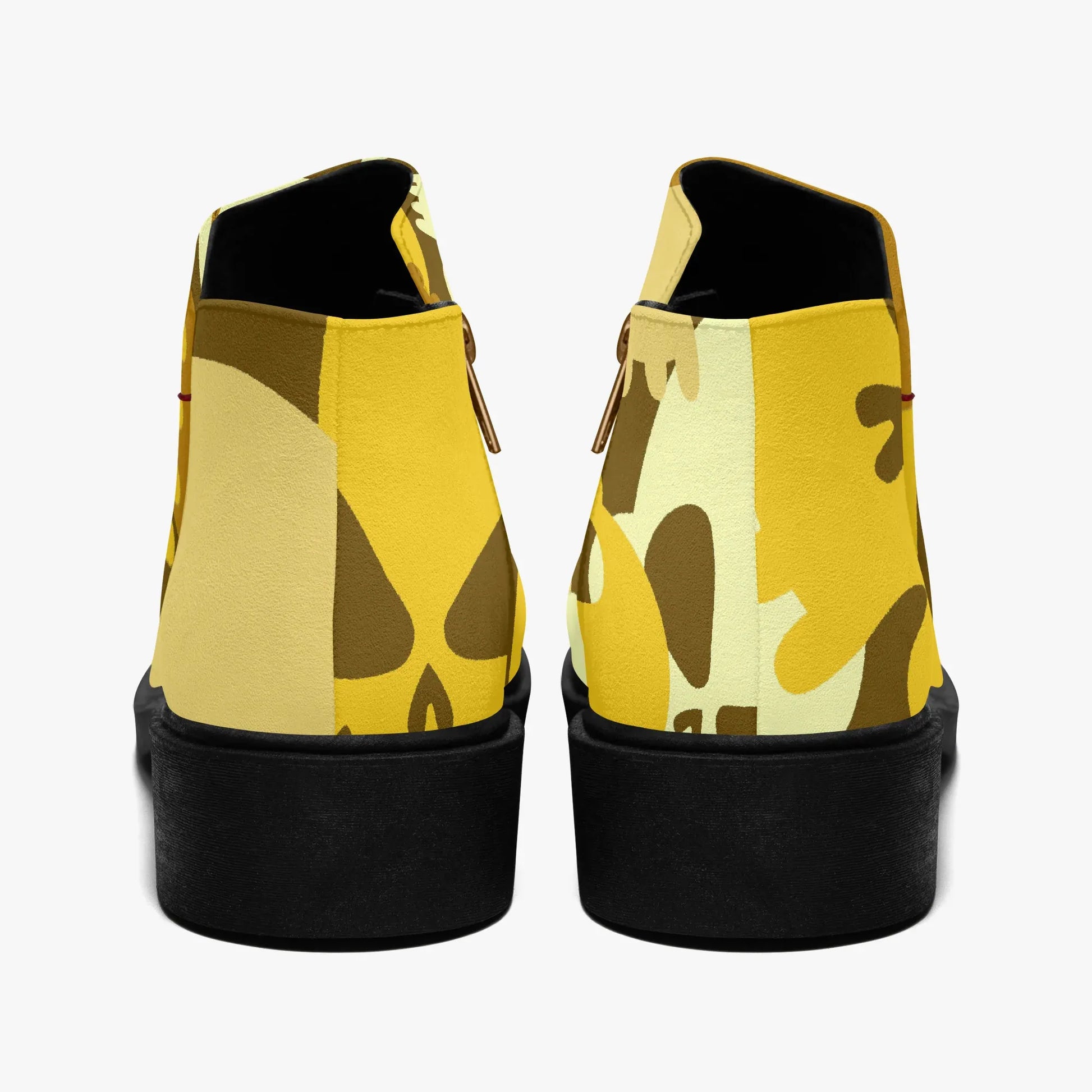 yellow-skull-elegante-reissverschluss-stiefeletten-stiefeletten-jlr-design-2 - JLR Design